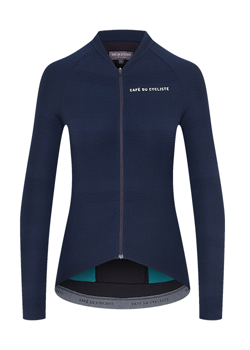 Women's Cycling Jersey Corinne Navy – Café du Cycliste | CA Women's Cycling Jersey Corinne Navy – Café du Cycliste | CA