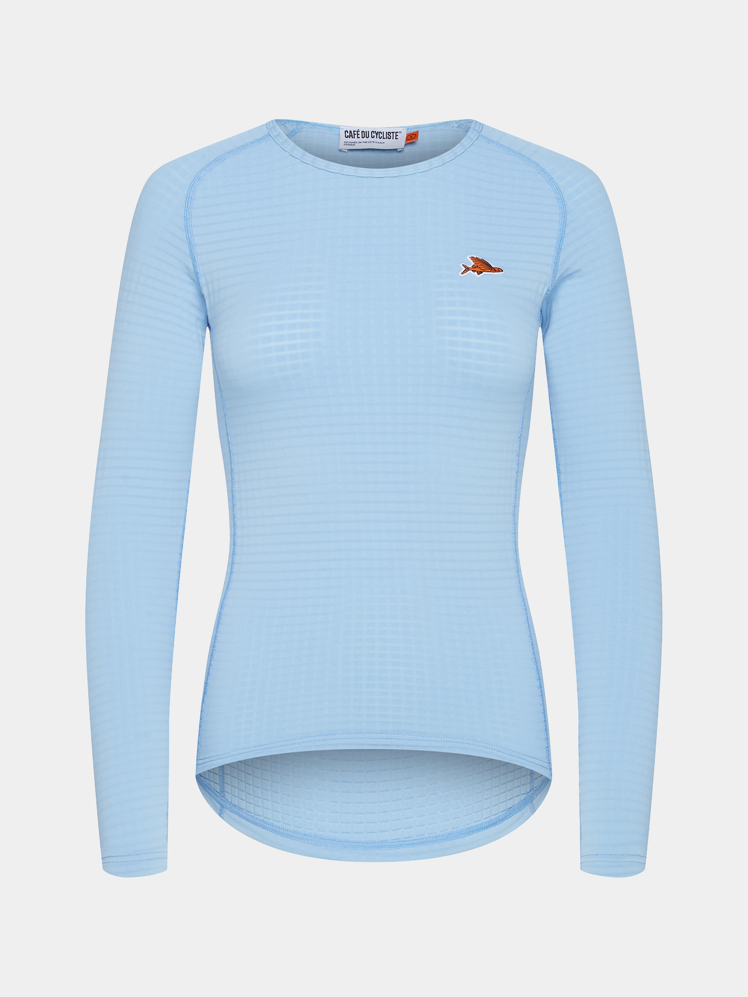 cafe du cycliste Women's Cycling Base Layer Coline Ice Blue