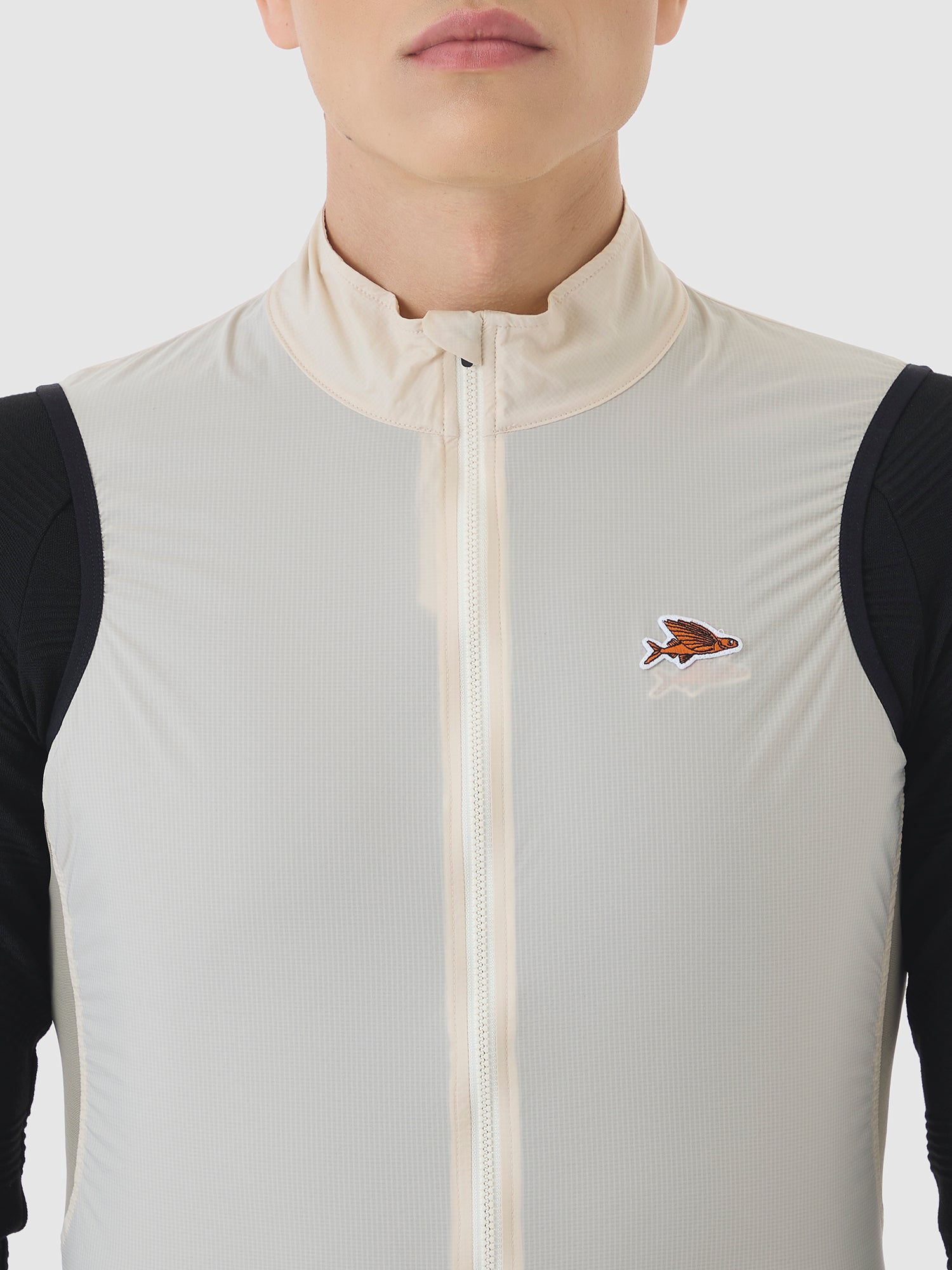 Men's Cycling Gilet Edith Chalk – Café du Cycliste | FR