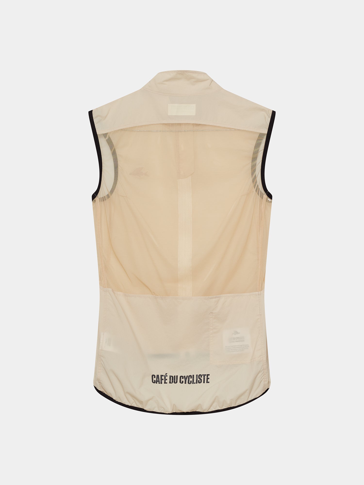 CAFÉ DU CYCLISTE Edith Gilet XS Chalk Women's Cycling Gilet Edith Chalk – Café du Cycliste | CA