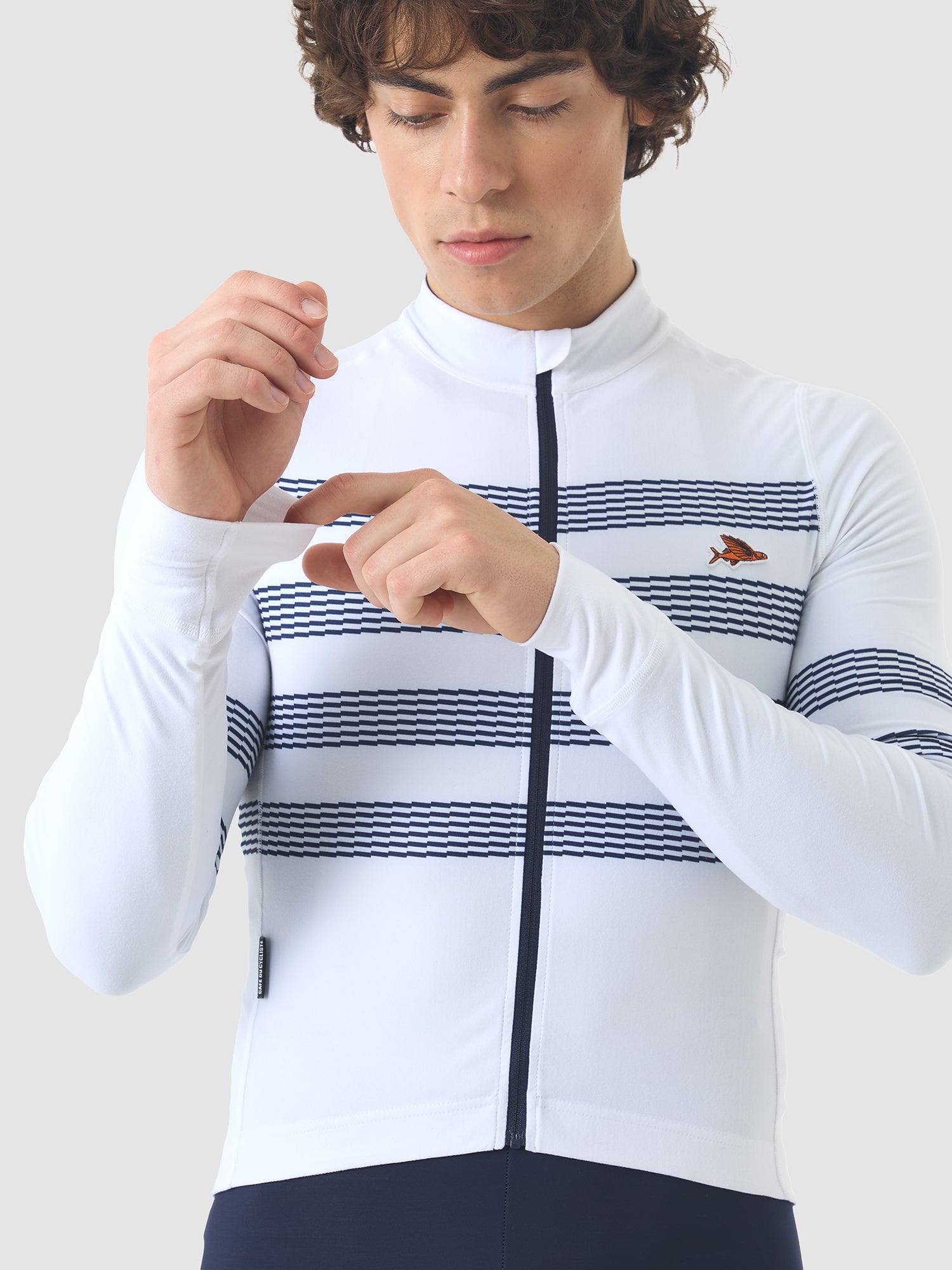 Charlie Men's Cycling Jersey Mariniere – Café du Cycliste | CA