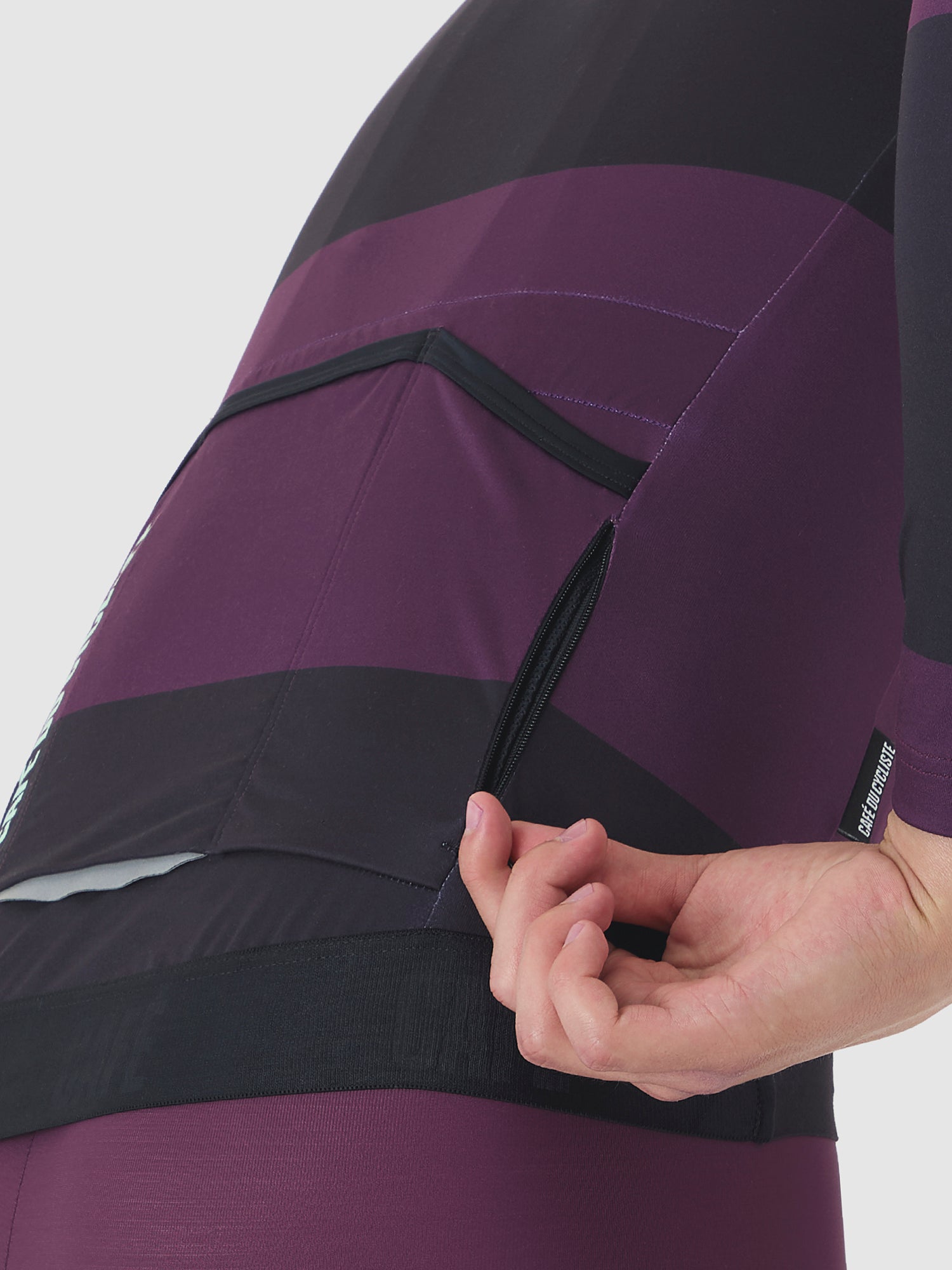 Men's Cycling Jersey Constance Black Quetsche – Café du