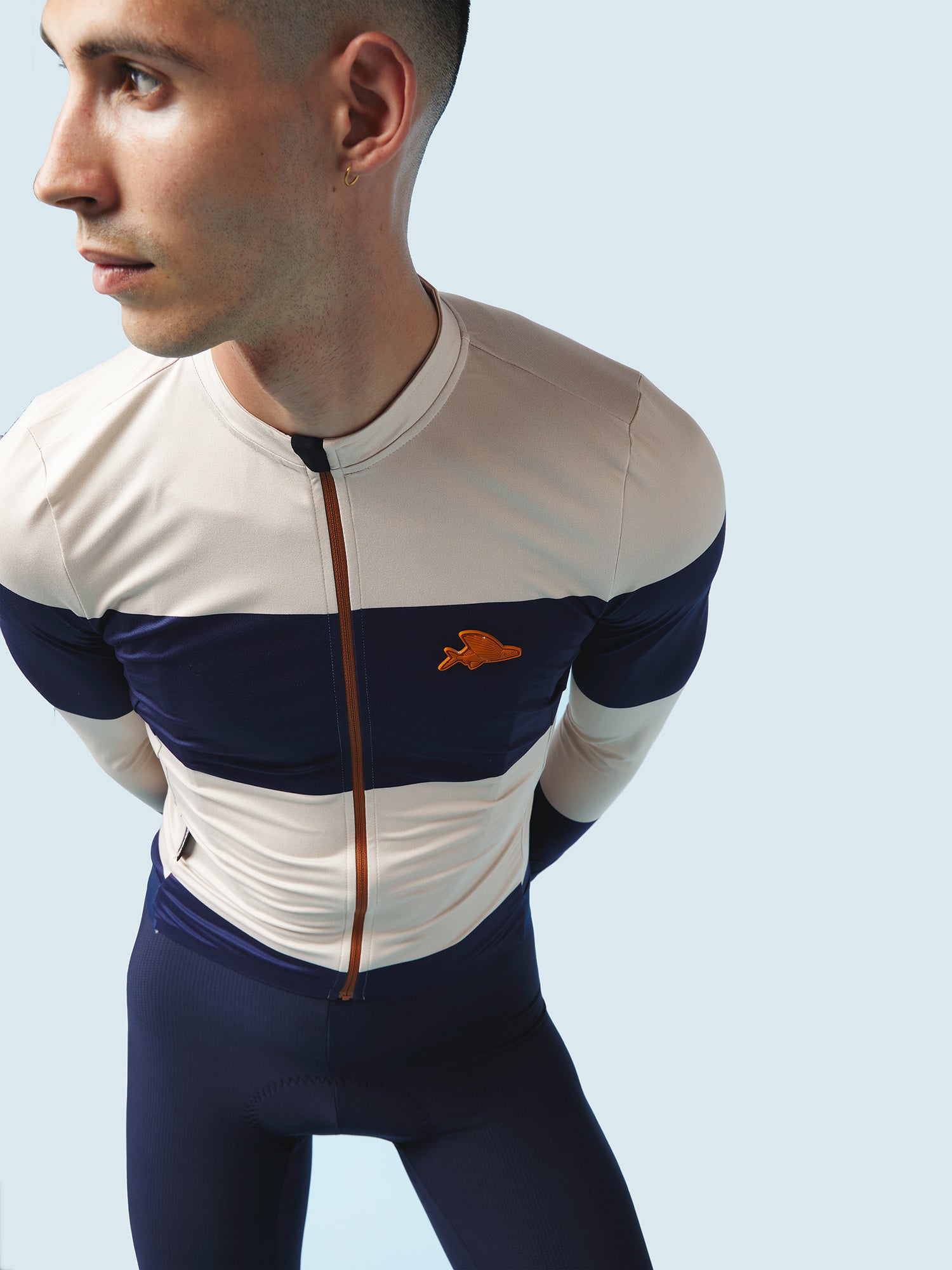 Café du Cycliste CONSTANCE サイクルジャージ Men's Cycling Jersey Constance Navy / Chalk – Café du Cycliste | FR