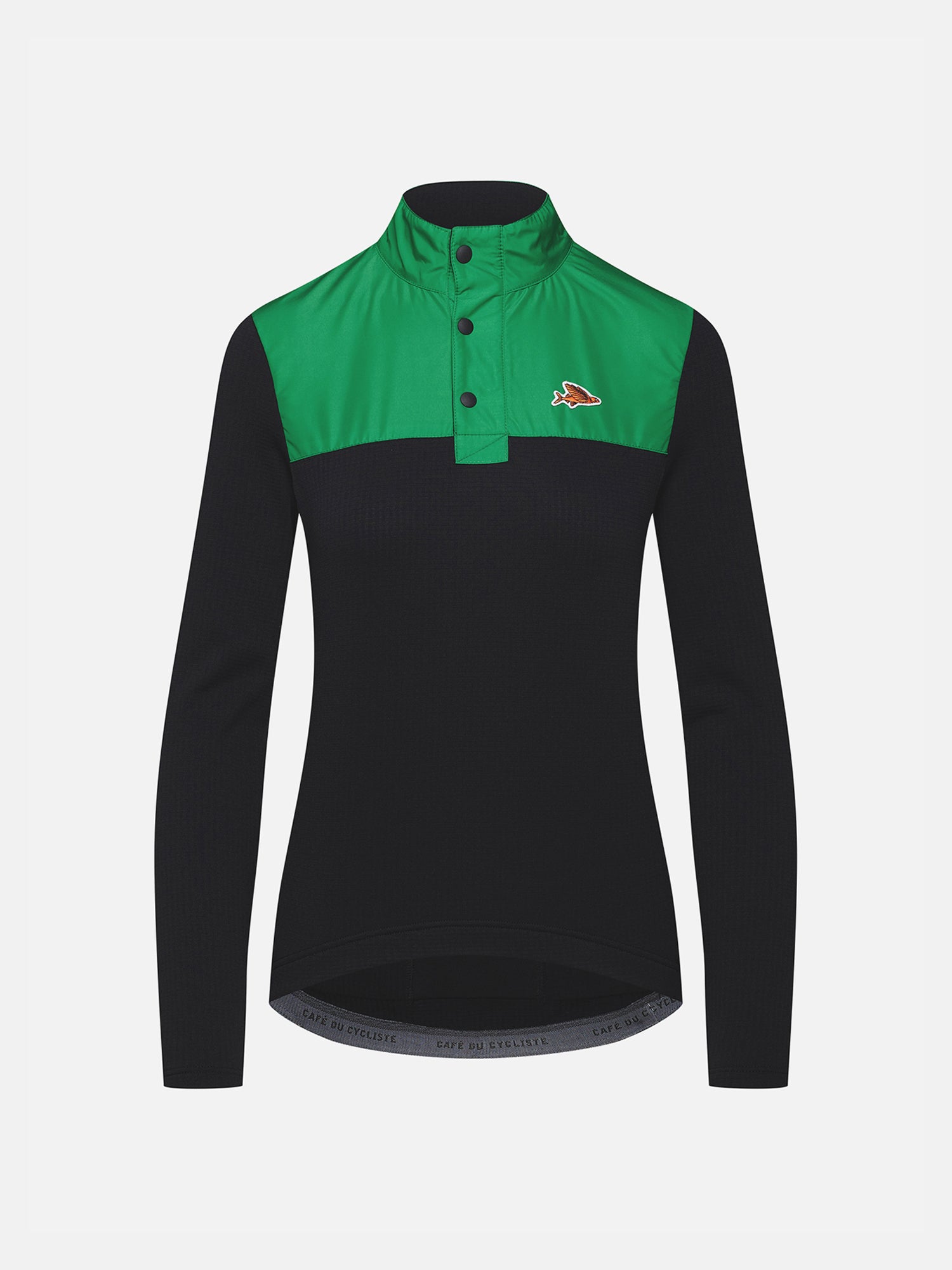 cafe du cycliste Women's Cycling Jersey Faustine Forest Black