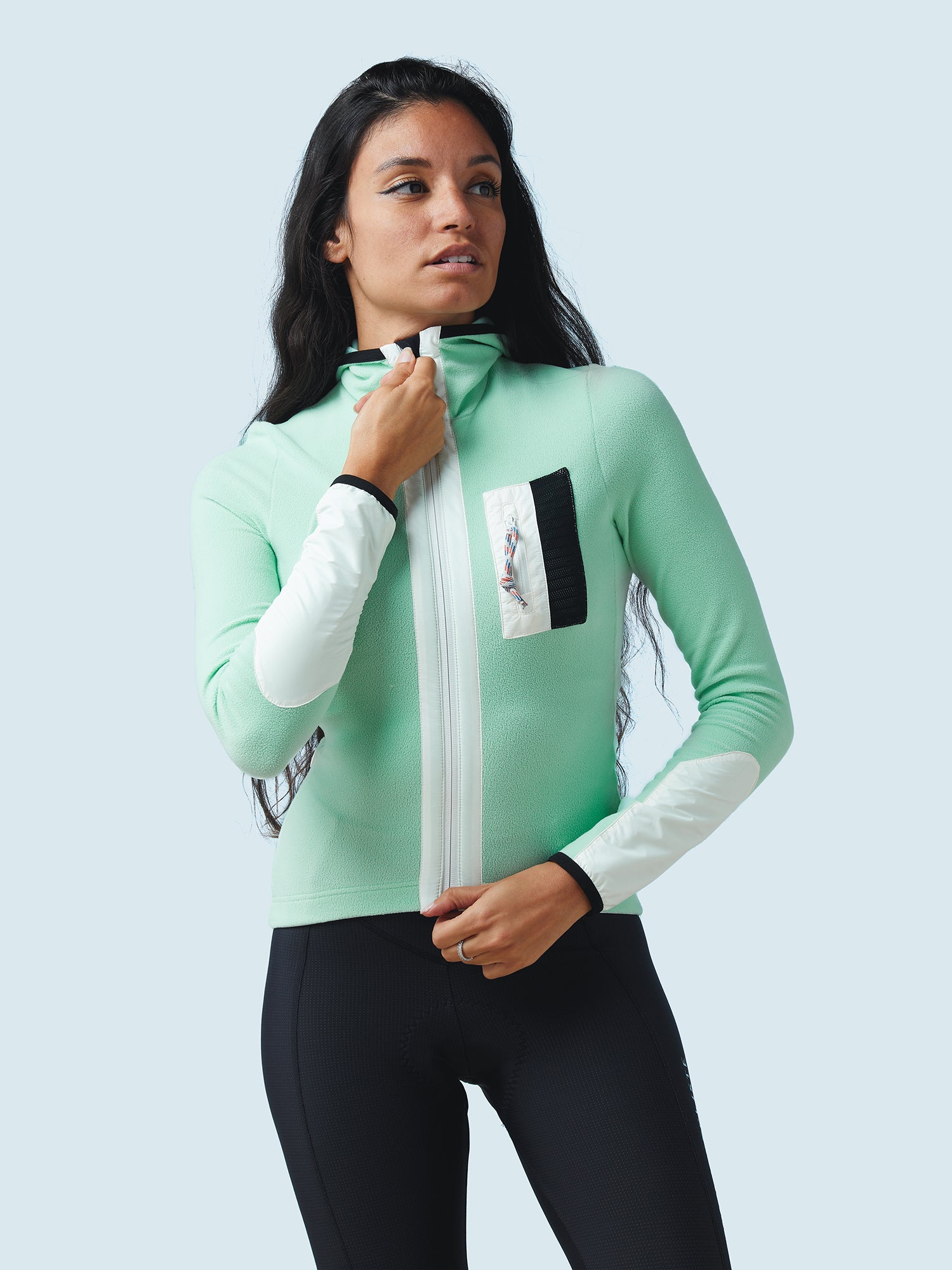 レディース サイクリングジャージ イングリッド パステルグリーン