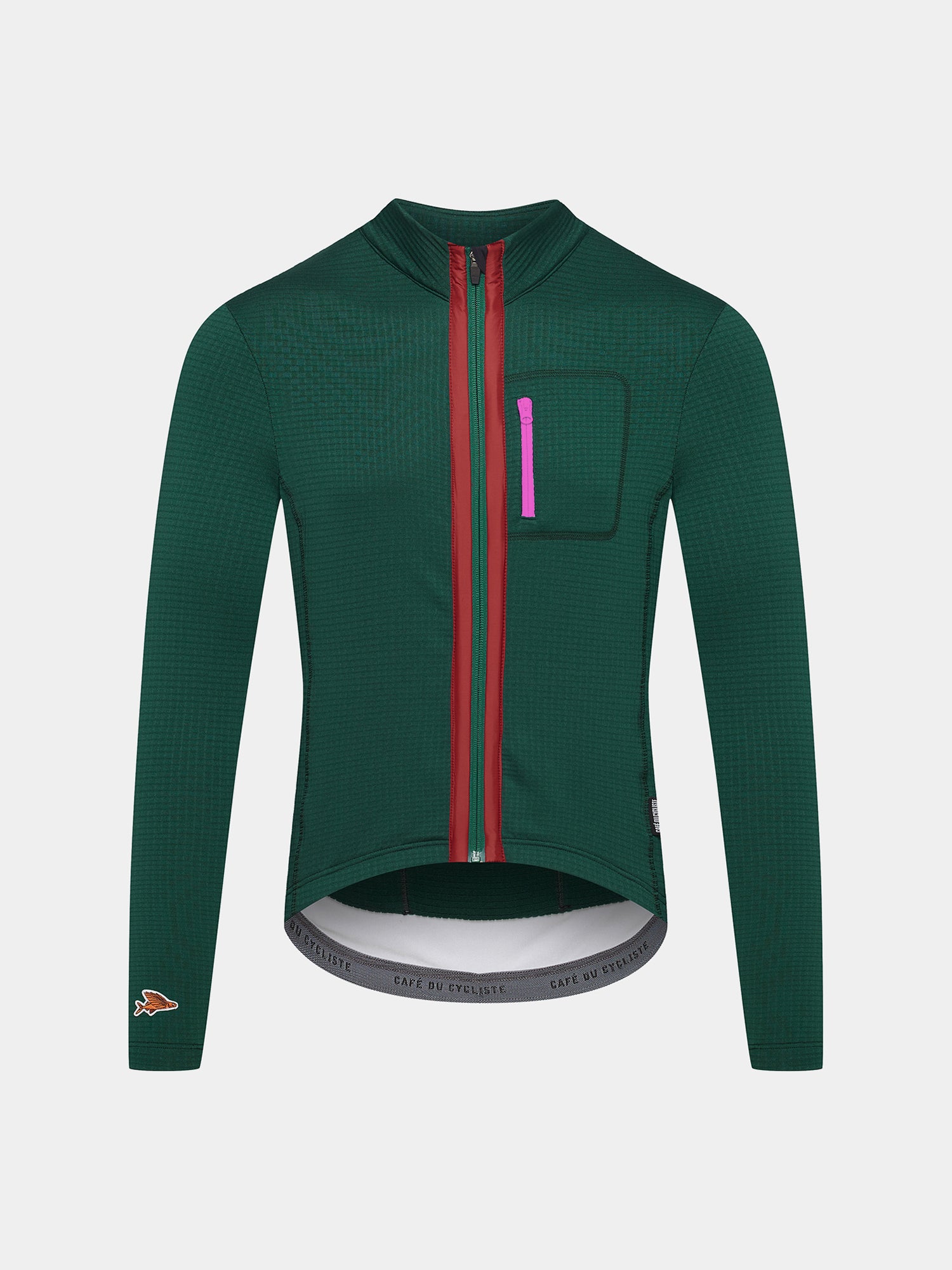 cafe du cycliste Men's Cycling Jersey Lorenne Alpine Green