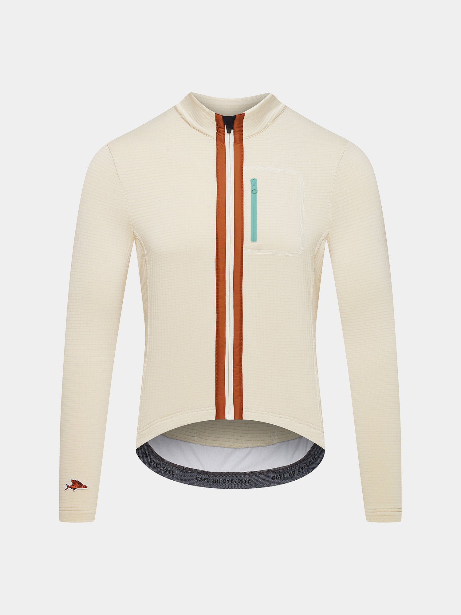 cafe du cycliste Men's Cycling Jersey Lorenne Chalk