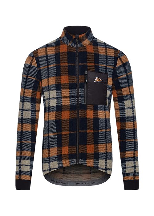 Men s Cycling Jersey Solange Red Black Cafe du Cycliste