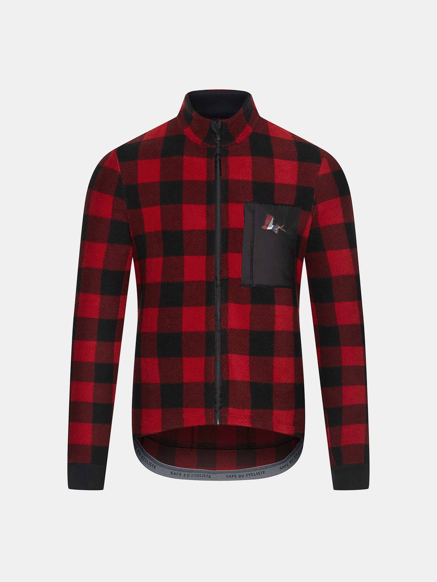 cafe du cycliste Men's Cycling Jersey Solange Red Black