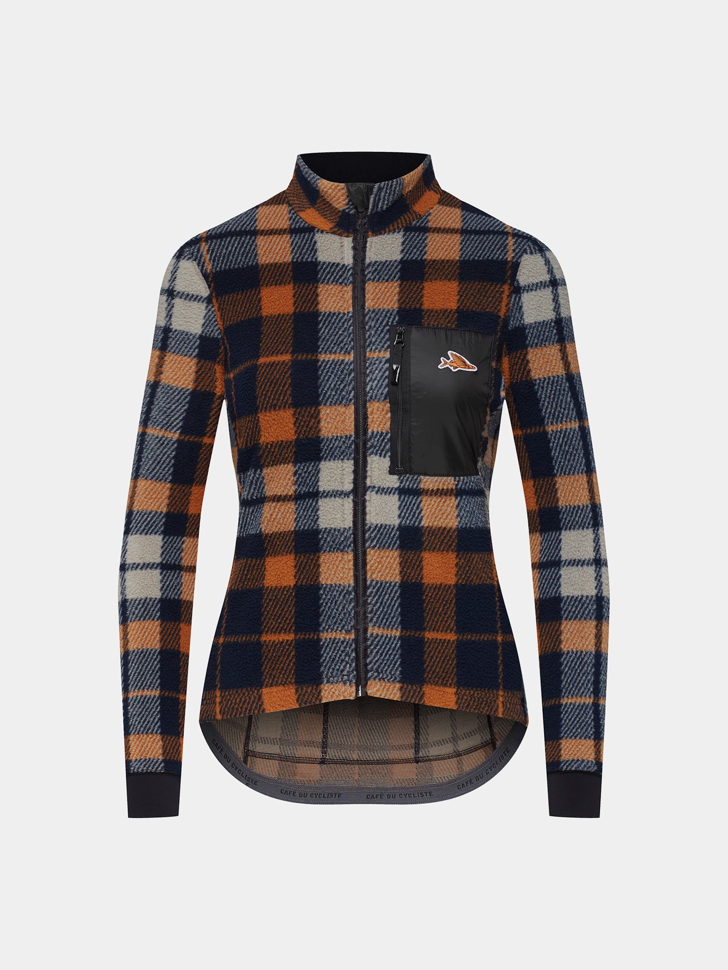 cafe du cycliste Women's Cycling Jersey Solange Navy Orange