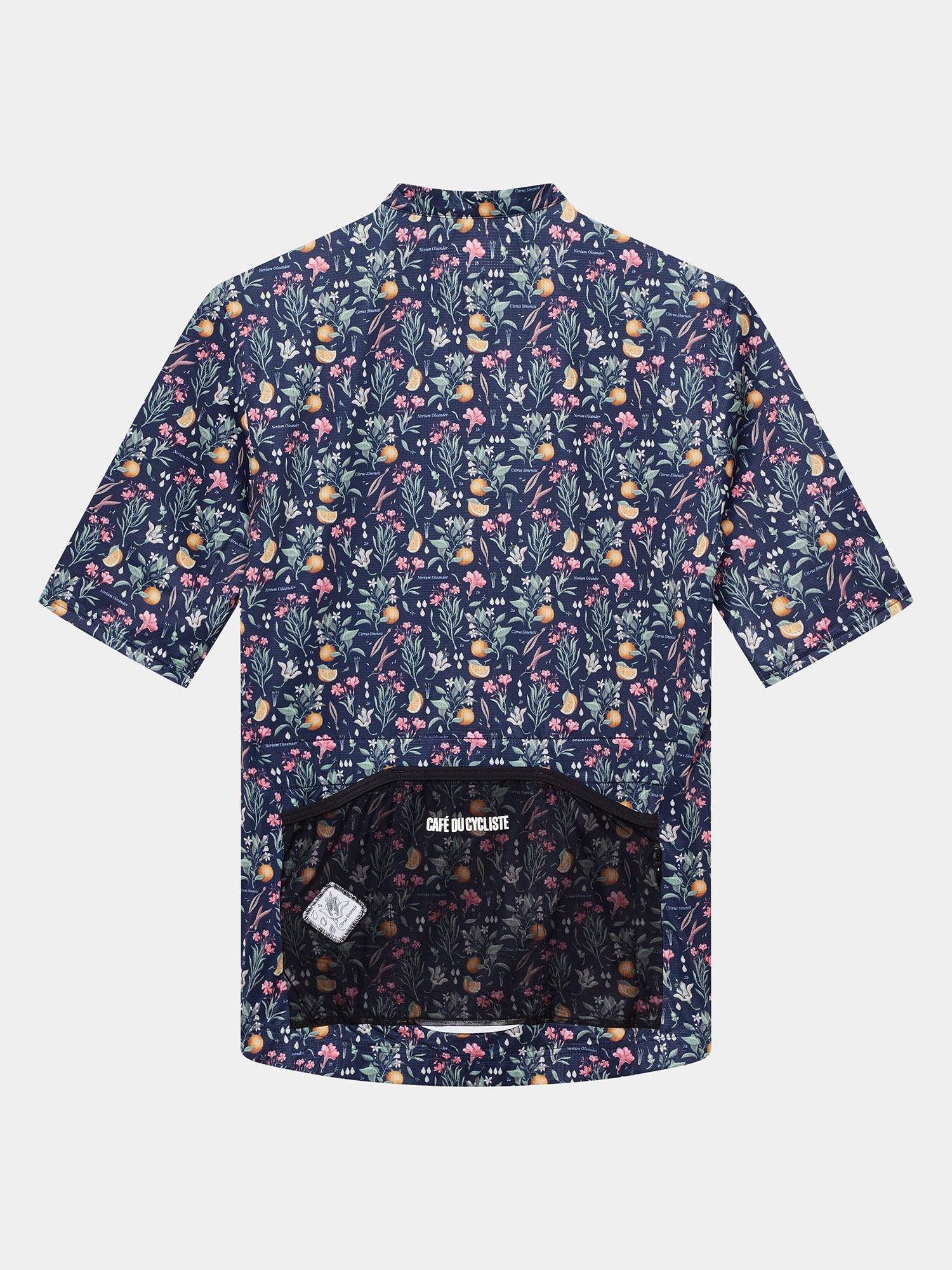 Men's Cycling Jersey Fleurette Orange Blossom – Café du Cycliste