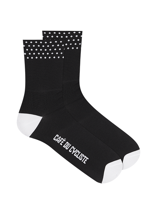Unisex Socks Dotted Black