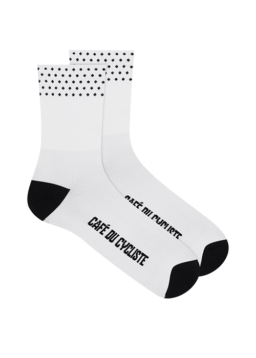 Unisex Socks Dotted White