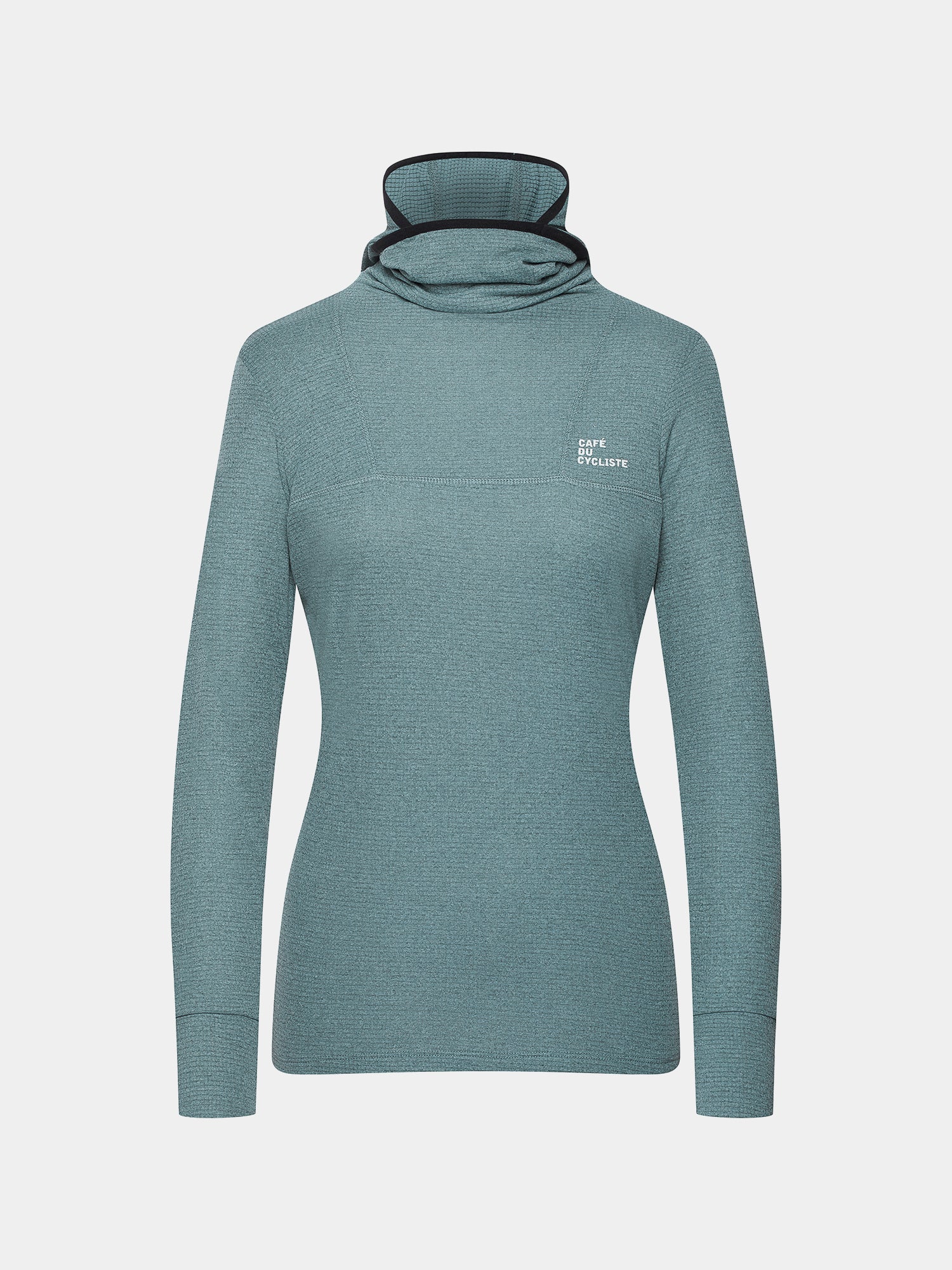 cafe du cycliste Women's Active Base Layer Flore Petrol Grey