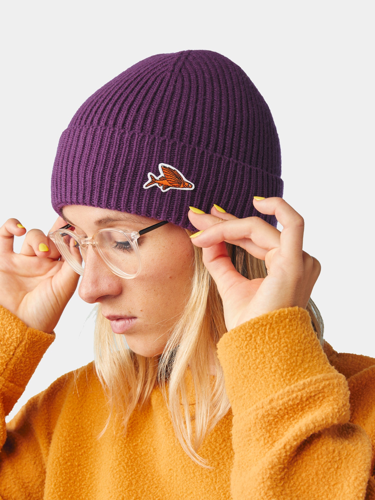 Unisex Beanie Josiane Purple – Café du Cycliste | GB