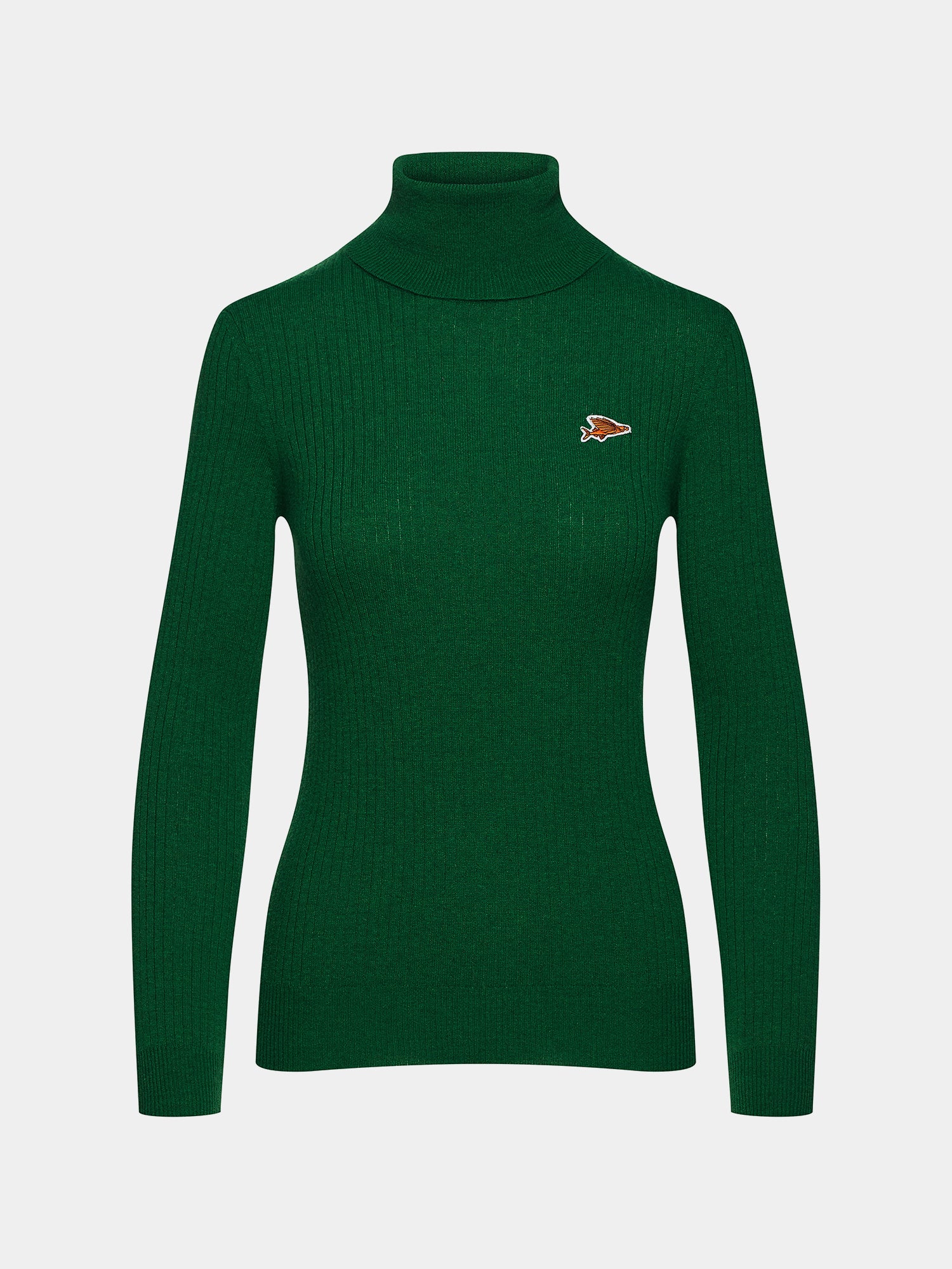 cafe du cycliste Women's Roll Neck Nicole Forest Green