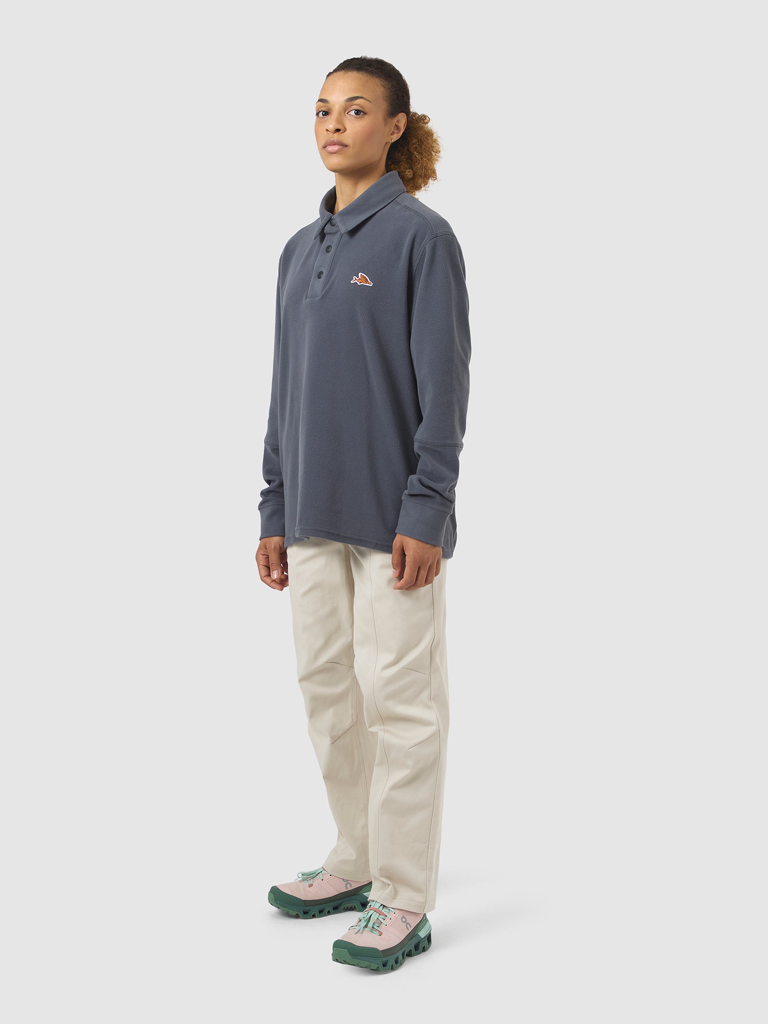 ユニセックス 長袖シャツ レスリー アンスラサイト – Café du Cycliste