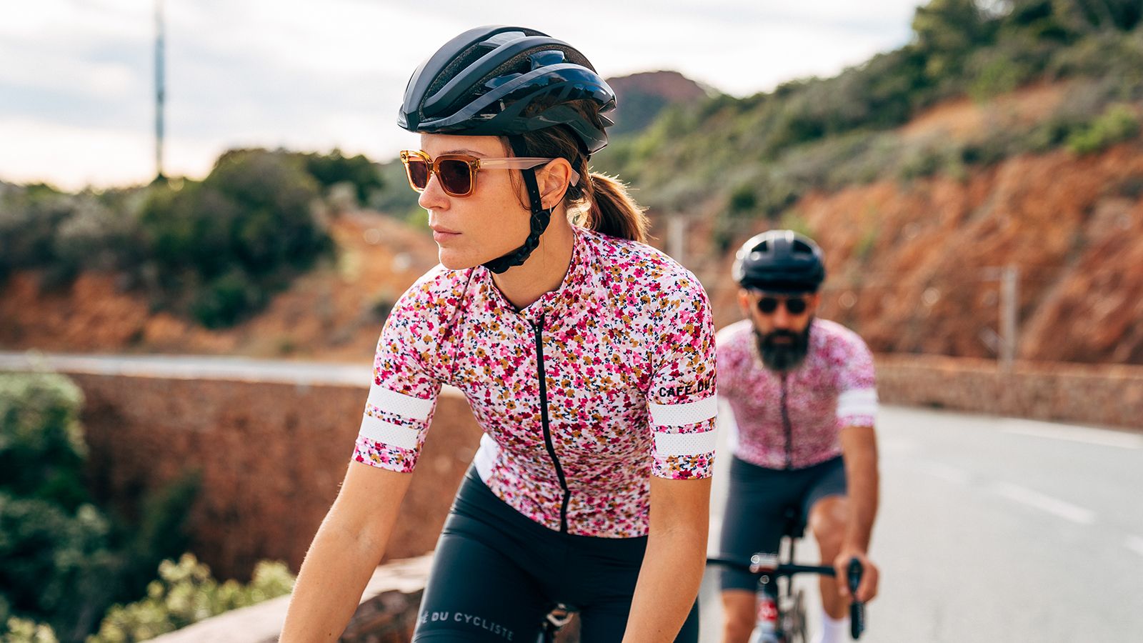 Women's cycling jersey Floriane albizia