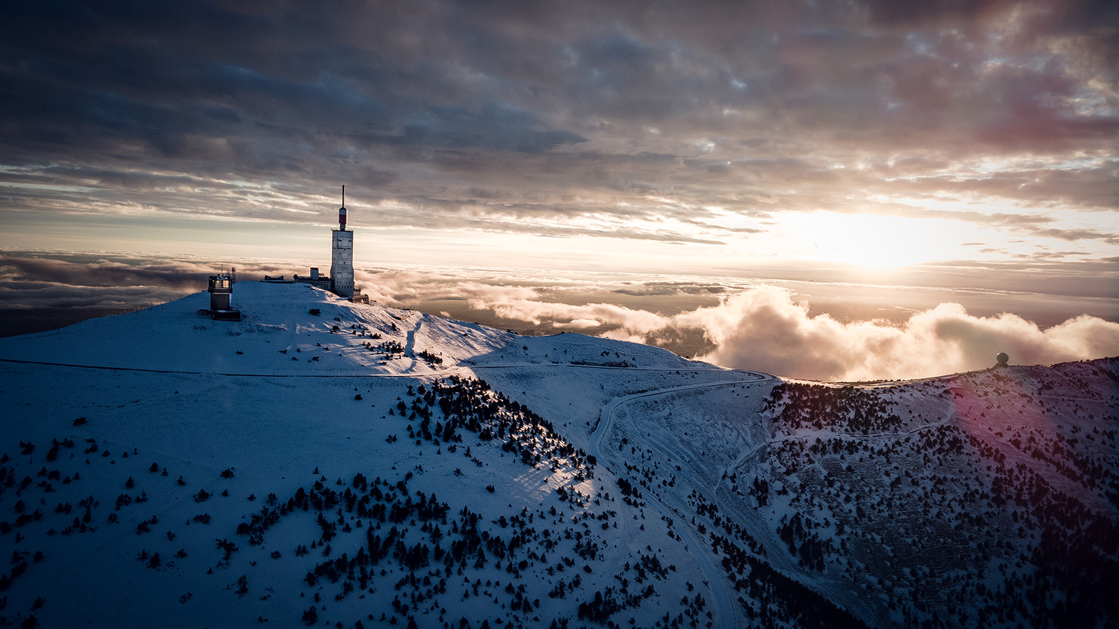 Winter on the slopes of Mont-Ventoux